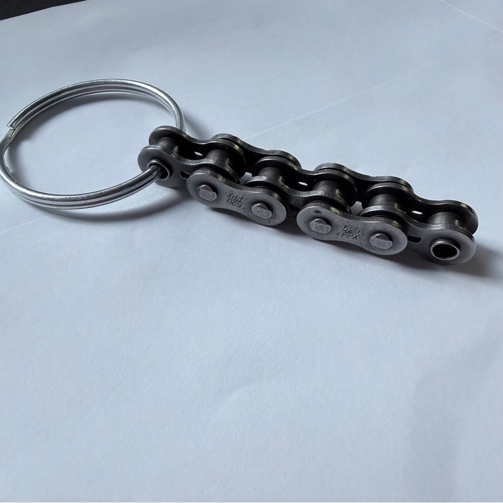 Motorcycle chain key ring
